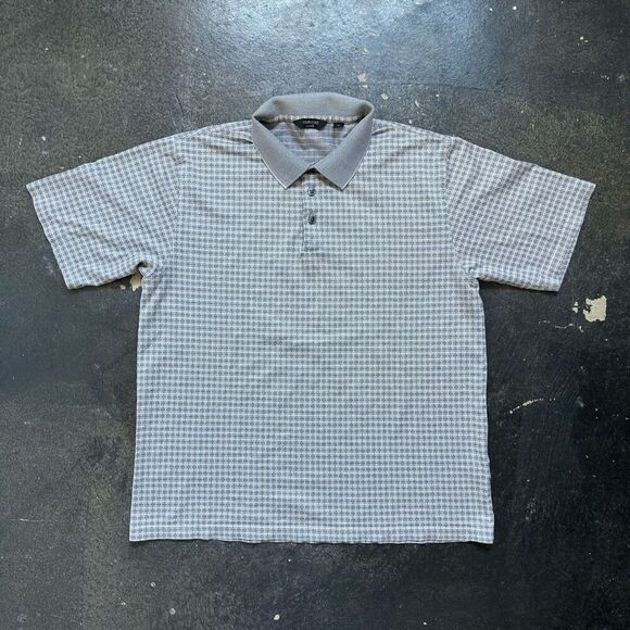 Murano Grey Short Sleeve Polo Shirt Size XL 100% Mercerized Cotton Preppy - Picture 1 of 8